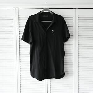 Religion We Live In Black Size XL Black Polo | Size XL